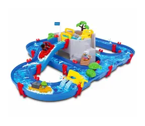 Big Wasserattraktion AquaPlay Mountain Lake mit Höhle, Rutsche und Staudamm + 2 Figuren