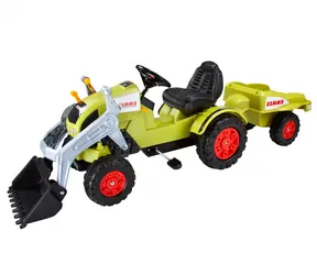 Big CLAAS Celtis Loader + Anhänger grün / Kinderpedal / Tragfähigkeit 50+25 kg / ab 3 Jahren