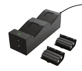 Trust GXT250 Duo Ladeständer für Xbox Series X Controller + 2x 1200 mAh Akku