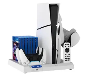 iPega P5S028 All-in-One-Ladeständer mit Kühlung für PS5/PS5 Slim schwarz