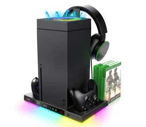 iPega XBX024S Multifunktionaler RGB-Ladeständer mit Kühlung für Xbox