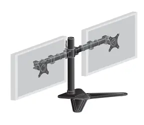 IIYAMA DS1002D-B1 2-Monitor-Halterung / VESA 75 und 100 / schwenkbar / schwarz