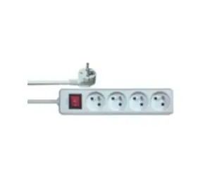 Solight Verlängerungskabel 4 Steckdosen - Länge 5 m - Schalter / SOLID
