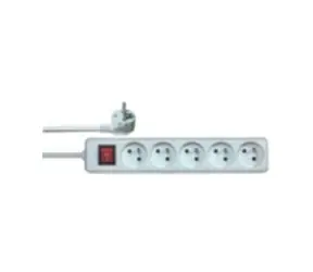 Solight Verlängerungskabel 5 Steckdosen / SOLID / Schalter / Länge 5 m