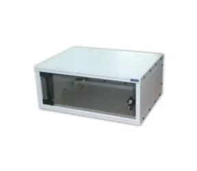 Triton 19"-Einteil-Rack 6 HE/400 mm, Ganzglastüren
