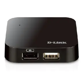D-Link DUB-H4 / USB 2.0 4- Port -Hub / 4 x A- Port / 1 x B Port / Cable