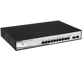 D-Link DGS-1210-10P / 10- Port -Gigabit-PoE SMART Switch / 8x Gigabit / 2x Gigabit/SFP