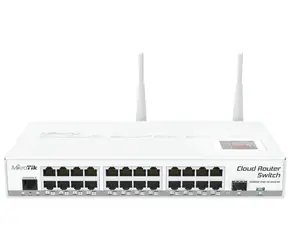 Mikrotik CRS125-24G-1S-2HnD-IN / Cloud Router Switch / Atheros AR9344 CPU / 128 MB / 24xGigabit LAN / 1xSFP / Router OS L5 / LCDpan