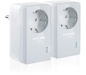 TP-LINK TL-PA4010P Starter Kit / Powerline-Adapter AV500 / LAN + AC-Buchse / HomePlug AV / 2 Stk