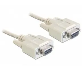 DeLock serielles Kabel Nullmodem 9 Pin Buchse/Buchse / 5 m