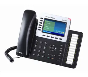 Grandstream GXP2160 / VoIP-Telefon / 6 SIP-Konten / HD-Audio / 5 programmierbare Kurzwahltasten + 24 Speicherplätze / Bluetooth / EHS / Farb-LCD / 2x GLAN