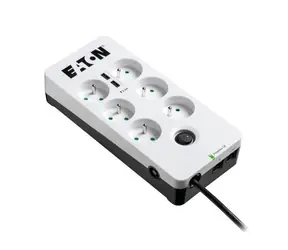 EATON Protection Box PB6TUF Tel@ / Überspannungsschutz / 6 Steckdosen / 2x USB- Port / RJ-11
