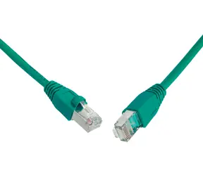 Solarix SFTP CAT5E 0,5 m knicksicheres Grün / Patchkabel / RJ45-RJ45