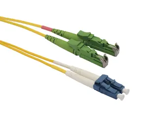 Solarix optisches Kabel APC-UPC 1m / Patchkabel / Singlemode / Duplex / OS / APC-UPC / E2000-LC