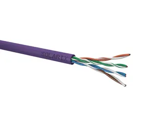 Solarix Installationskabel CAT5E 500m lila / Inneninstallation / LSOH-Mantel / ungeschirmt / Box