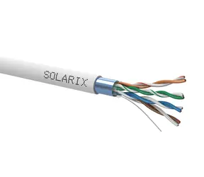 Solarix Installationskabel CAT5E FTP 500m grau / Inneninstallation / PVC-Mantel / geschirmt / Spule