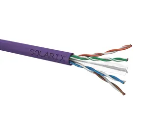 Solarix Installationskabel CAT6 500m lila / Inneninstallation / LSOH-Mantel / ungeschirmt / Spule