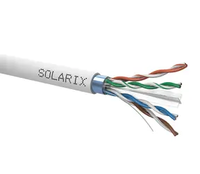Solarix Installationskabel CAT6 FTP 500m grau / Inneninstallation / PVC-Mantel / geschirmt / Spule