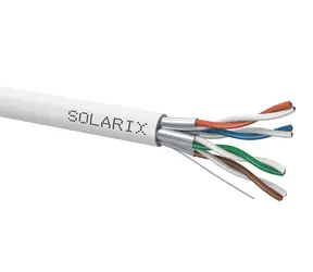 Solarix Installationskabel CAT6A STP 500m / Inneninstallation / LSOH-Mantel / geschirmt / Spule / grau