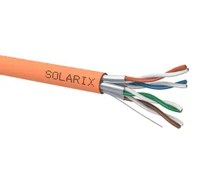 Solarix Installationskabel CAT6A STP 500m / Inneninstallation / LSOHFR-Mantel / geschirmt / Spule / orange