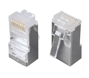 Solarix -Stecker RJ45 CAT5E STP für Kabel - 1 Stück / geschirmt / nicht gefaltet