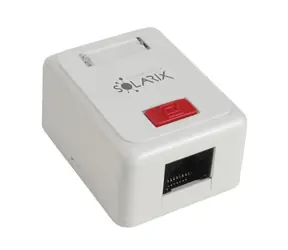 Solarix -Buchse 1x RJ45 CAT5E UTP auf Putz