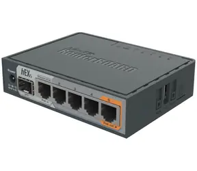Mikrotik RB760iGS hEX S / RouterBOARD / 802.3 AF at / 5x Gigabit LAN / USB / MicroSD / SFP / L4