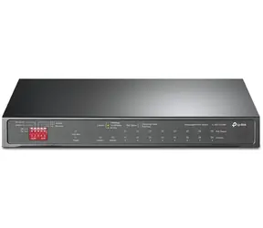 TP-LINK TL-SG1210MP / 10- Port -Switch / 9- Port Gigabit-PoE+ / 1 Gigabit RJ45-SFP
