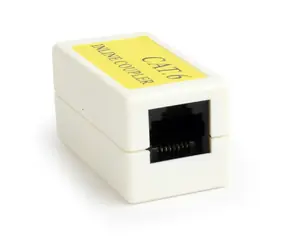 Gembird NCA-LC6-01 Stecker RJ45 UTP CAT6 weiß / RJ-45 (F) - RJ-45 (F) / 8P8C