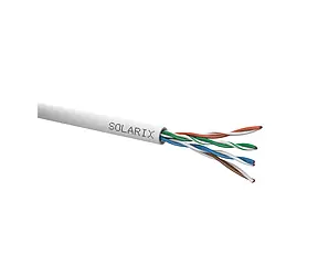 Solarix Installationskabel CAT5E 100m grau / Inneninstallation / PVC-Mantel / ungeschirmt / Box