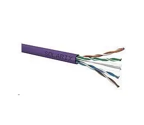 Solarix Installationskabel CAT6 100m lila / Inneninstallation / LSOH-Mantel / ungeschirmt / Box