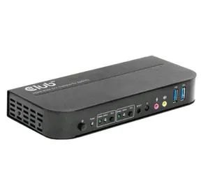 Club3D CSV-1382 Netzwerk-Switch - Switch schwarz / HDMI / HDCP / HDR / IR-Controller-Unterstützung