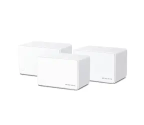 Mercusys Halo H80X (3 Stück) / Wi-Fi Mesh-System AX3000 / Dual-Band / 2,4 GHz - 574 Mbit/s / 5 GHz - 2402 Mbit/s / 3x GLAN