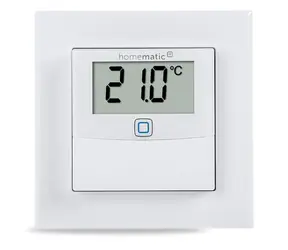 Homematic IP Temperatur- und Luftfeuchtigkeitssensor mit Display - Innenbereich / IP 20 / 2x AAA