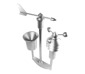 Homematic IP Meteo Sensor Pro / Misst Temperatur (-20 - +55 °C) / Luftfeuchtigkeit (1 - 99%) / Windgeschwindigkeit & Licht & Niederschlag / 3x AA