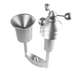 Homematic IP Meteo Sensor PLUS / Misst Temperatur (-20 - +55 °C) / Luftfeuchtigkeit (1 - 99 %) / Windstärke & Sonnenschein & Niederschlag / 3x AA