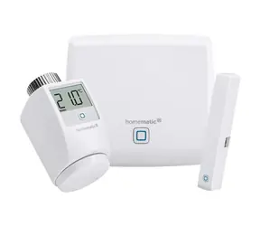 Homematic IP Starterset - Heizungssteuerung PLUS / 1x Zentraleinheit & Thermostatkopf & 1x Türsensor