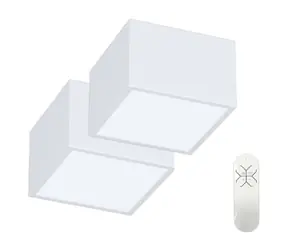 Immax NEO 2er Set CANTO SMART Deckenleuchte 15x15cm 12W weiß / Zigbee 3.0 + DO / TUYA