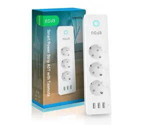 Nous A5T (Tasmota) / Intelligentes Verlängerungskabel / 3 Schuko & 3 USB / WiFi