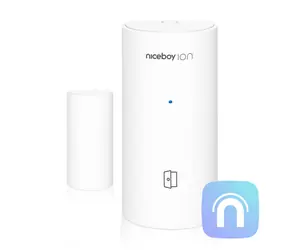 Niceboy ION ORBIS Fenster- und Türsensor weiß / Tür- und Fensteröffnungsmelder / ZigBee / Bluetooth / MESH