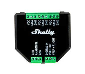 Shelly PLUS Add-on schwarz / Erweiterungsmodul / für Shelly PLUS 1 & 1PM & 2PM & i4