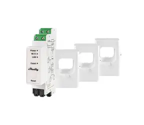 Shelly Pro 3EM 400A weiß / Dreiphasen-Verbrauchszähler / BT 4.2 / WiFi