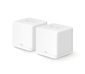 Mercusys Halo H60X 2 Stück weiß / WiFi-System MESH AX1500 / Dual-Band / 1201 Mbit/s + 300 Mbit/s / 2x RJ45
