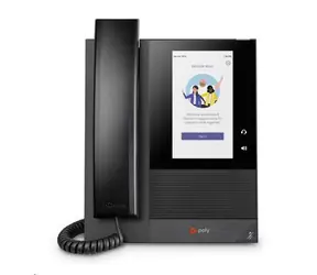 Poly Savi CCX 400 schwarz / IP-Telefon / MS Teams / 24 Leitungen / 5" Display / 2x RJ-45 / PoE