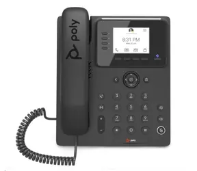 Poly Savi CCX 350 schwarz / IP-Telefon / MS Teams / 2,8" Display / 2x RJ-45 / PoE