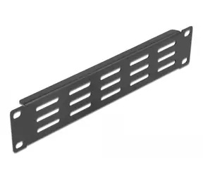 DeLock 10" 1U Blindblende mit Belüftung schwarz