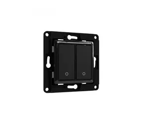 Shelly Wall Switch 2 - Wandschalter schwarz / ohne Rahmen