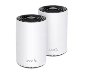TP-LINK Deco XE75 2er-Pack / WLAN-System MESH AXE5400 / Tri-Band / 574+2402+2402 MHz 