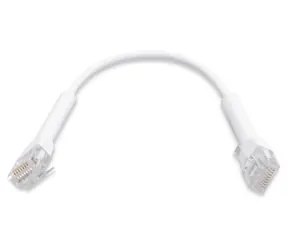 Ubiquiti UniFi Ethernet CAT6 Patchkabel 0,1m weiß / 2x RJ-45 (M) / Kabel (schwarz)