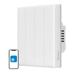 Sonoff TX T5 4C / Smart Touch Wandschalter (4-Kanal) / WiFi